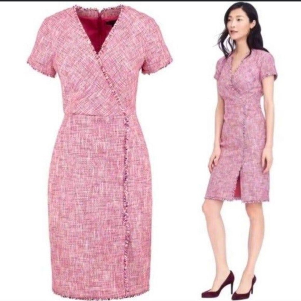 Banana Republic Pink Tweed Dress